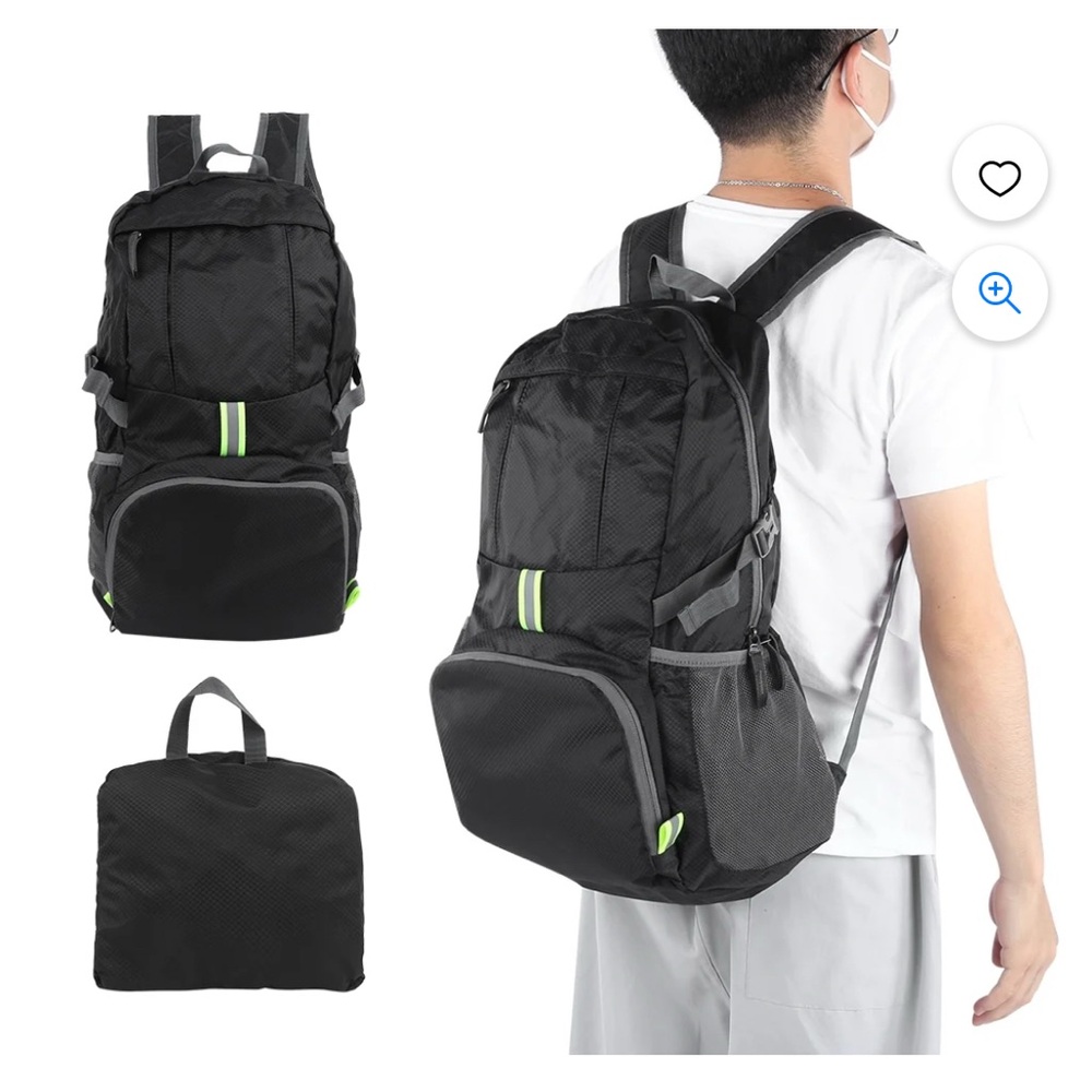 Dewin 35L foldable lightweight nylon backpack bag travel
